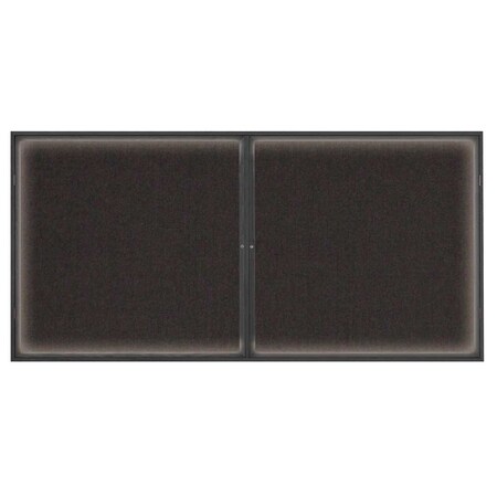 United Visual Products Open Faced Easy Tack Board, 96"x48", Green Fabric/Gold UV9011AEZ-GREEN-GOLD
